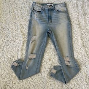KanCan Light Wash Distressed Skinny Jeans